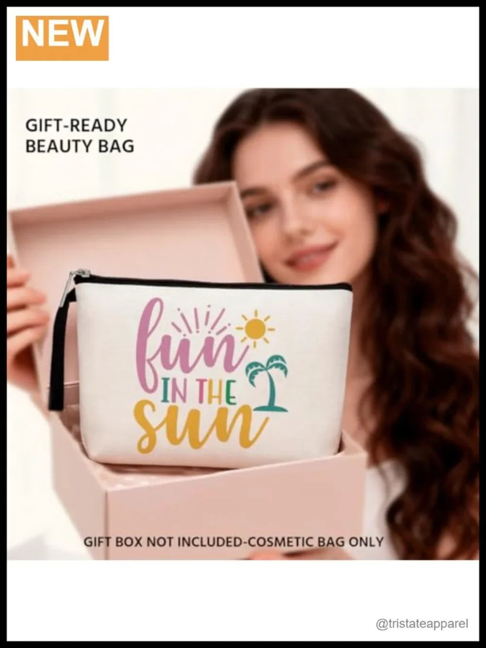 Flax Cosmetic Bag Reusable Zipper Pouch Travel Makeup Case